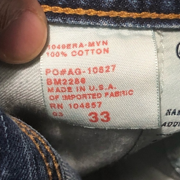 AG Adriano Goldschmied Jeans Men's 33 The Protege Straight Leg Denim High Rise - Picture 4 of 7